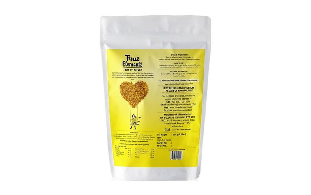 True Elements Roasted Quinoa Mix Spicy Masala   Pack  100 grams